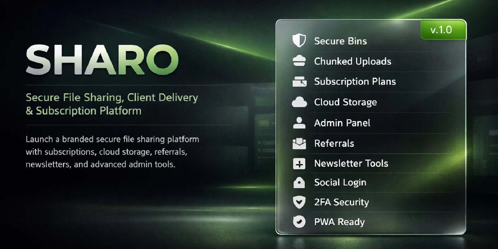SHARO - File Delivery Subscription Platform