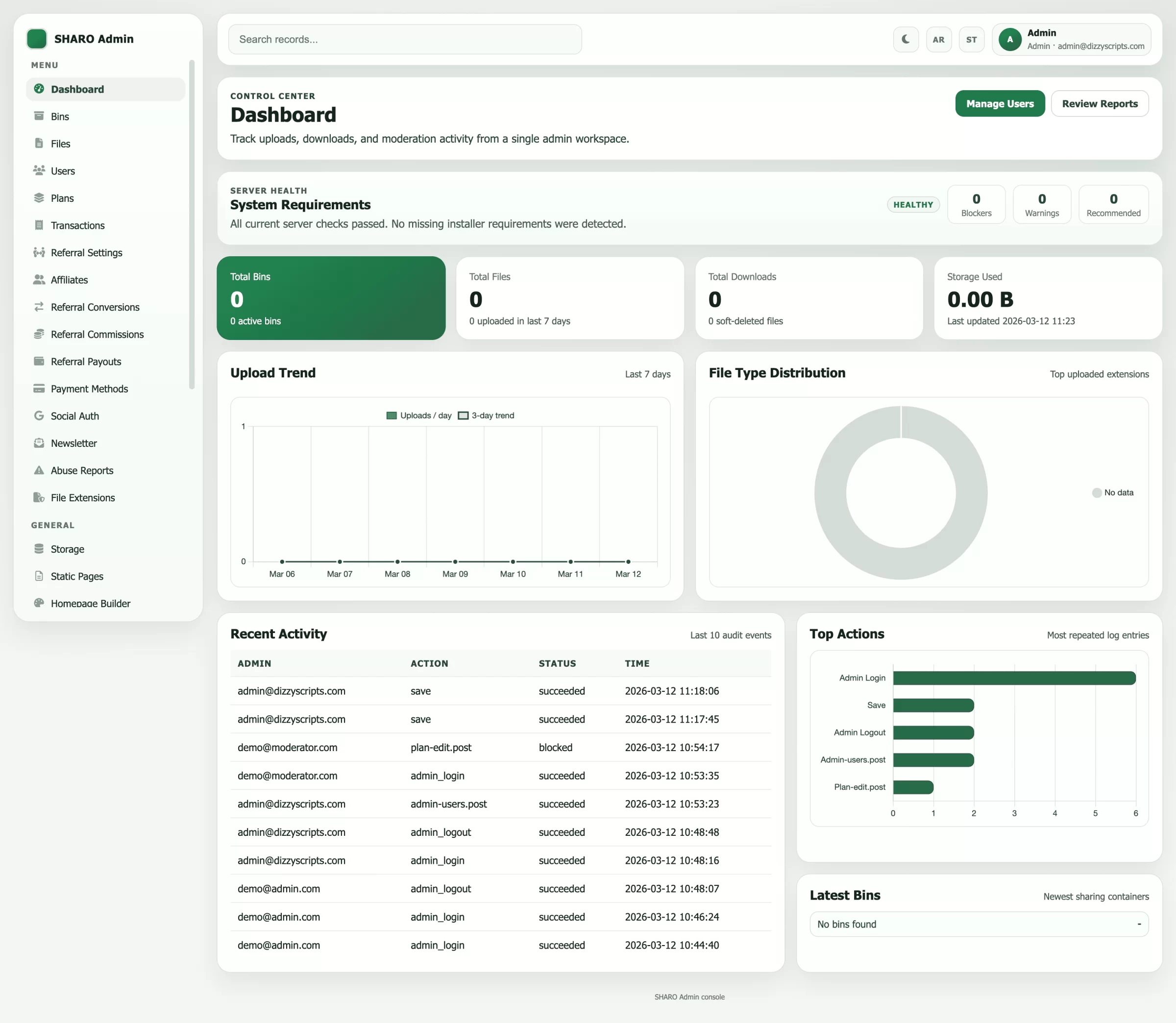 SHARO - File Delivery Subscription Platform screenshot 1